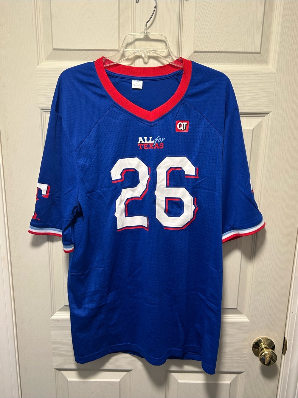 Texas Rangers All For Texas Football Jersey 8/19/2025 SGA XL Blue